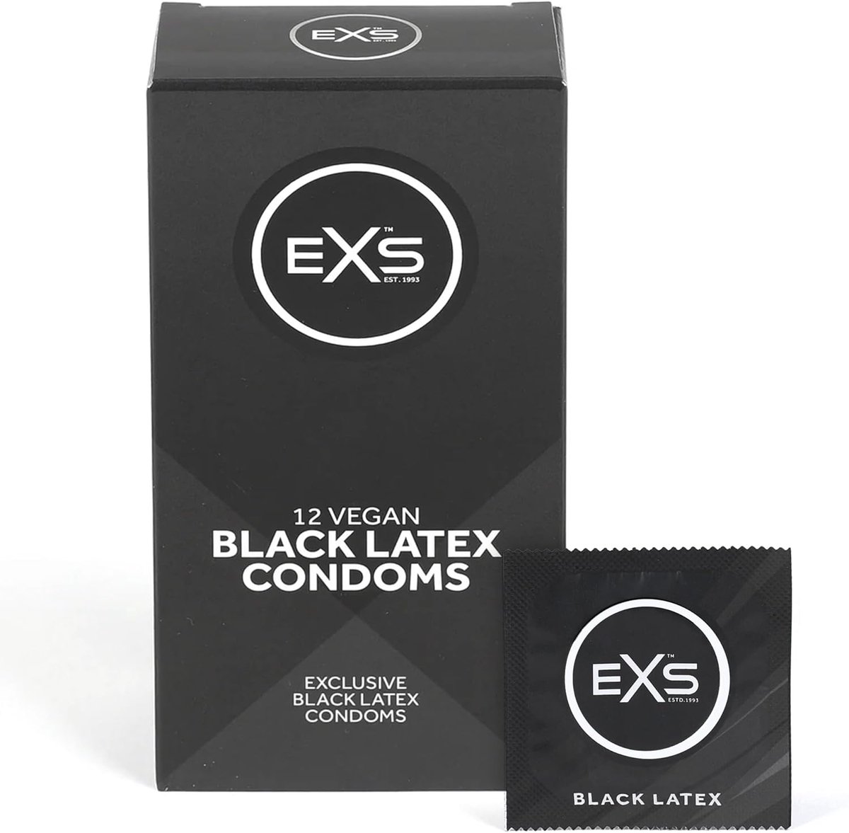 EXS Black Latex 12 condooms