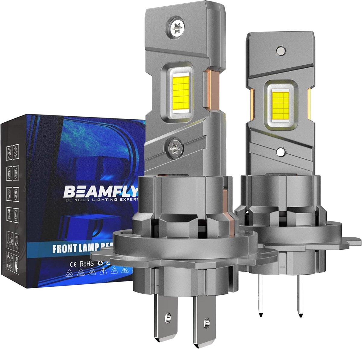 H7 LED Lampen Set Hoog Vermogen 36000 Lumen 110W 6500K Helder Wit Licht