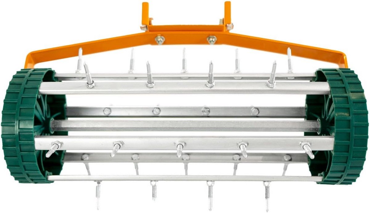 2-in-1 Handmatige Verticuteermachine en Rolvlakmachine Set met Verstelbare Steel thumbnail 5