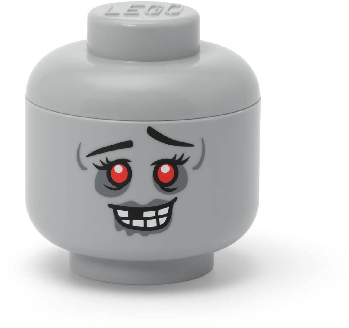 NHG LEGO opbergdoos Storage Head Mini Zombie, kunststof, 10 x 11 cm, 40330816
