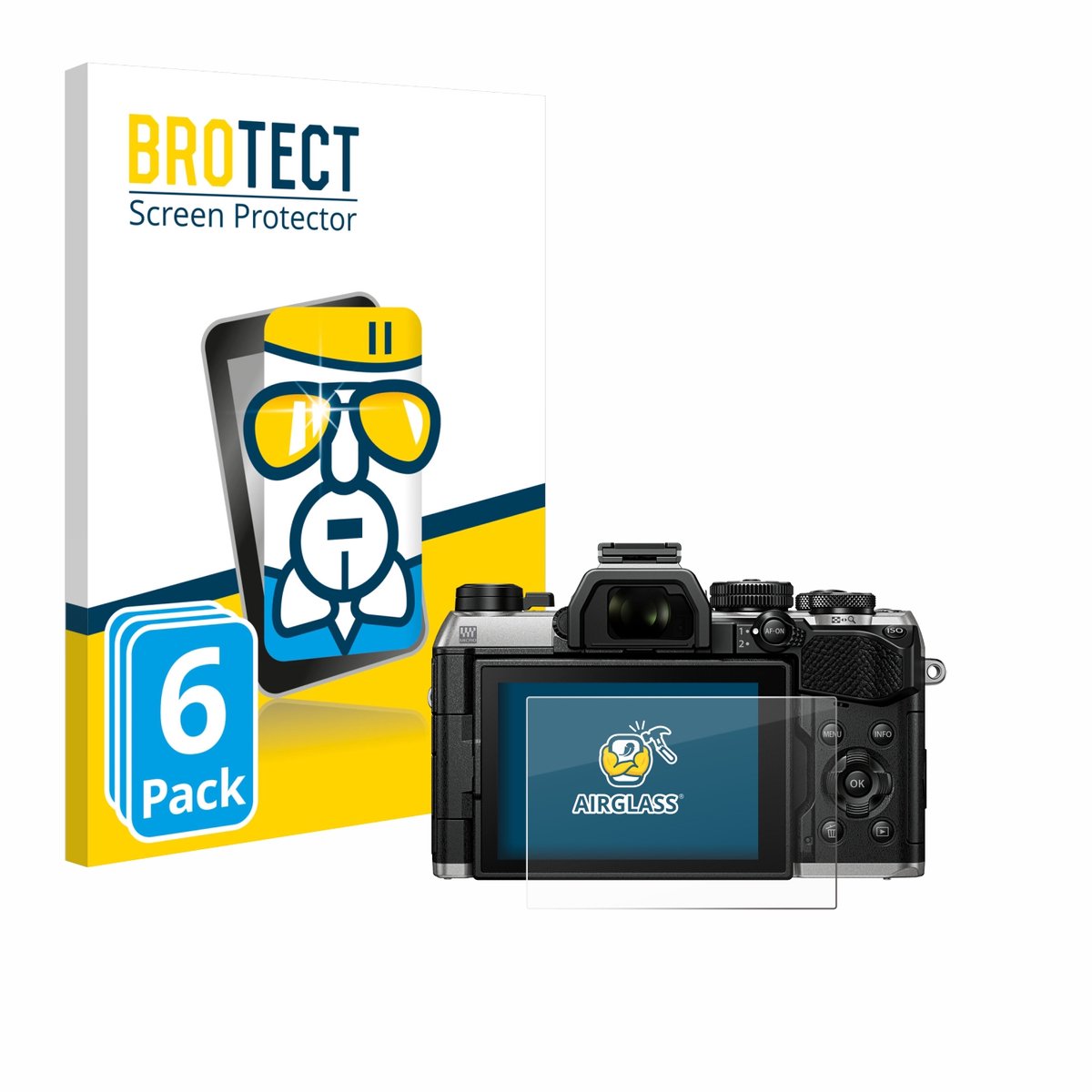Screenprotector 6 Stuks voor Olympus OM System OM-5 Mark II Beschermglas transparant