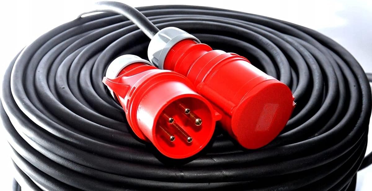Verlengsnoer H07RN-F Rubber Kabel 3 meter 5-aderig 16A voor Professioneel Gebruik