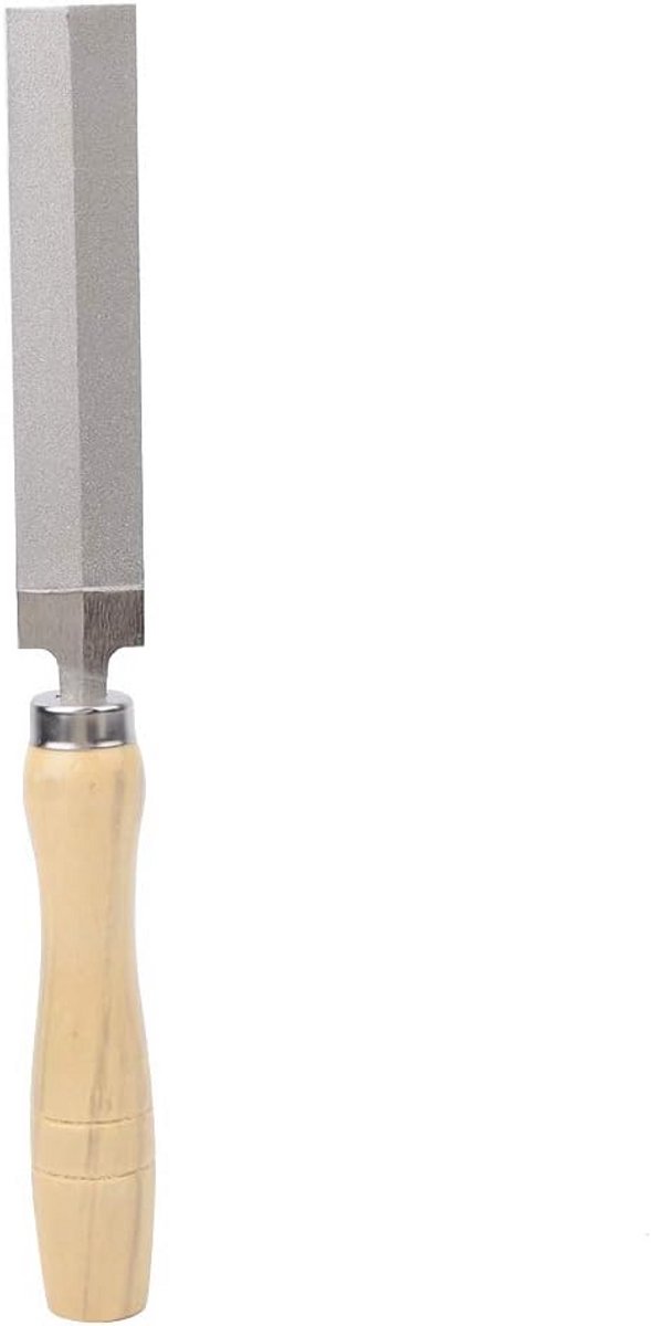 Vijlset met Houten Handvat voor Metaal, Glas en Houtbewerking (125 mm)