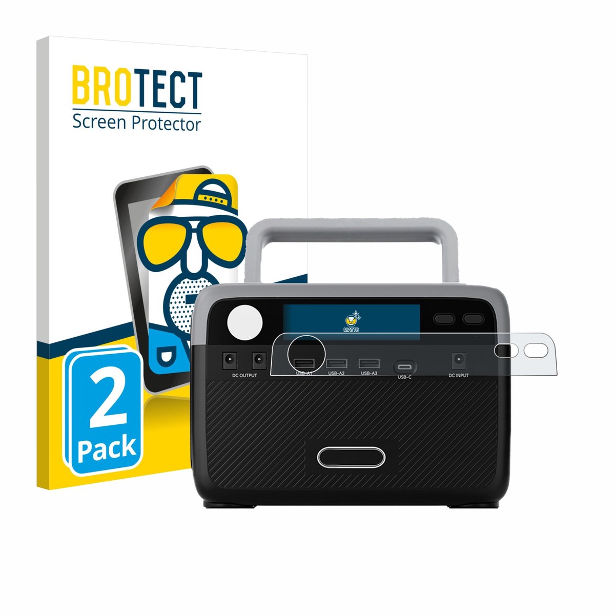 BROTECT - Screenprotector voor Flashfish BP030B - Folie Beschermfolie matte 2 Stuks