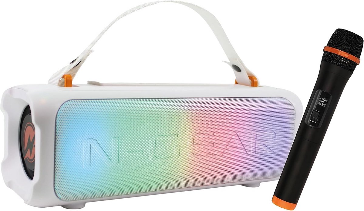 Draagbare Bluetooth Partyspeaker met 100W, Ingebouwde Accu en Microfoon