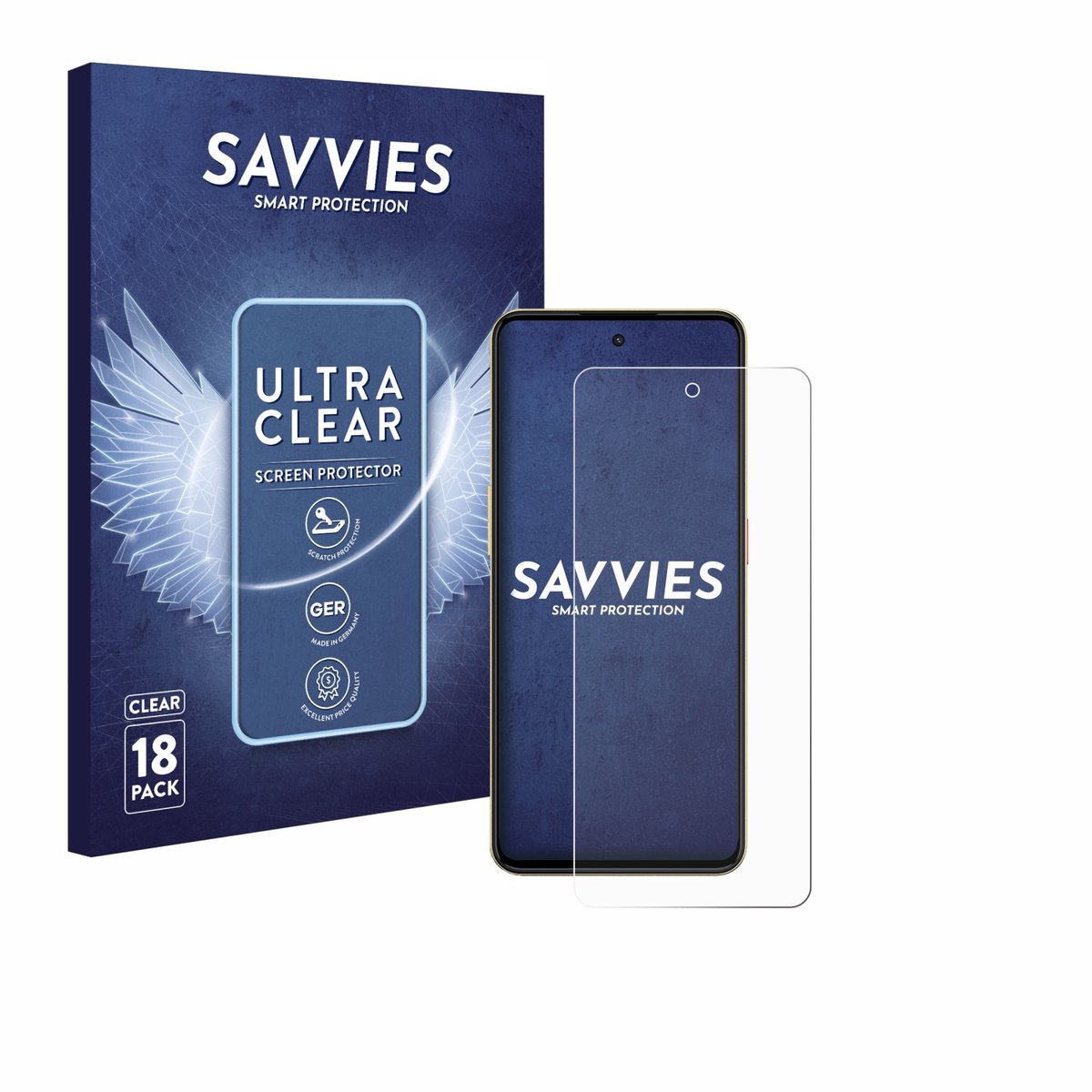 Savvies - Screenprotector voor Nubia Neo 3 - Folie Beschermfolie transparant 18 Stuks