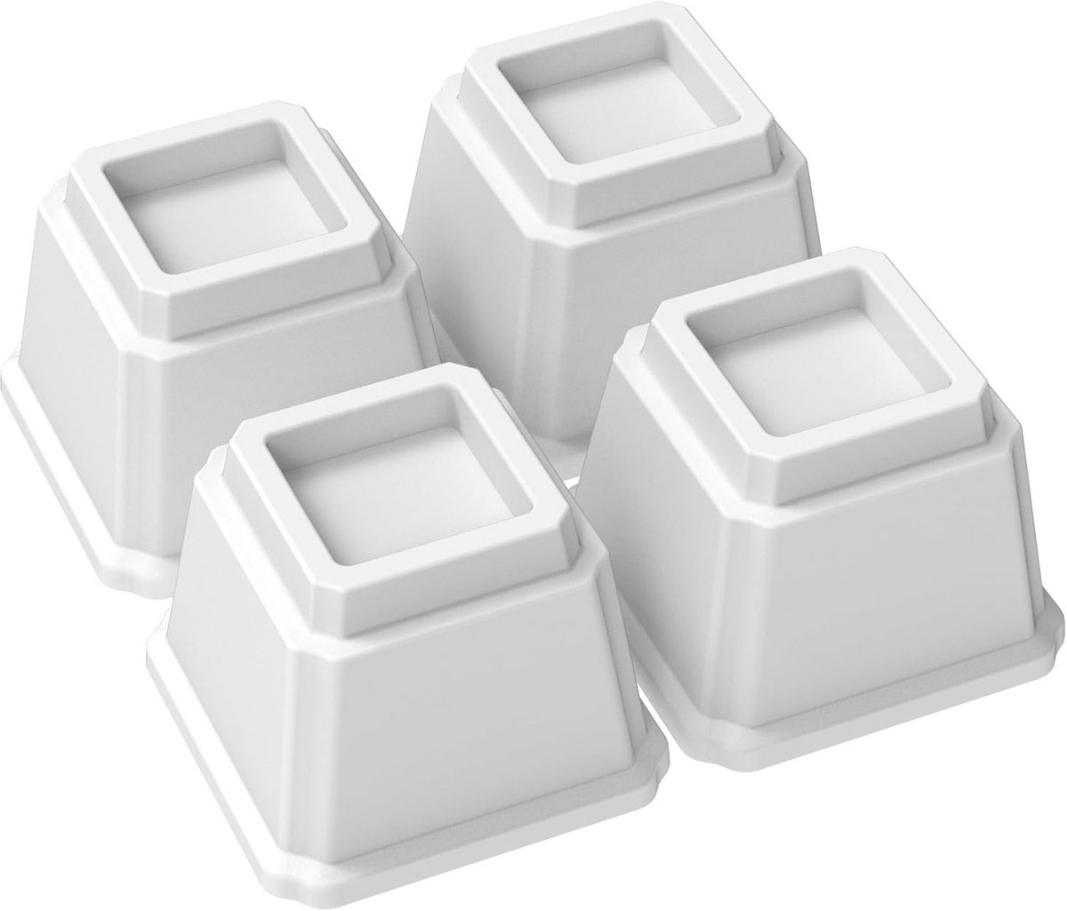 Set van 4 Stevige Bedverhogers 10 cm voor Meubels en Banken