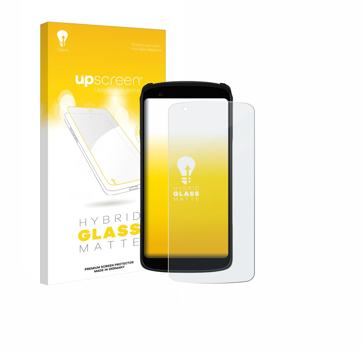 upscreen - Screenprotector voor Zebra TC22R - Folie Beschermfolie Beschermglas matte