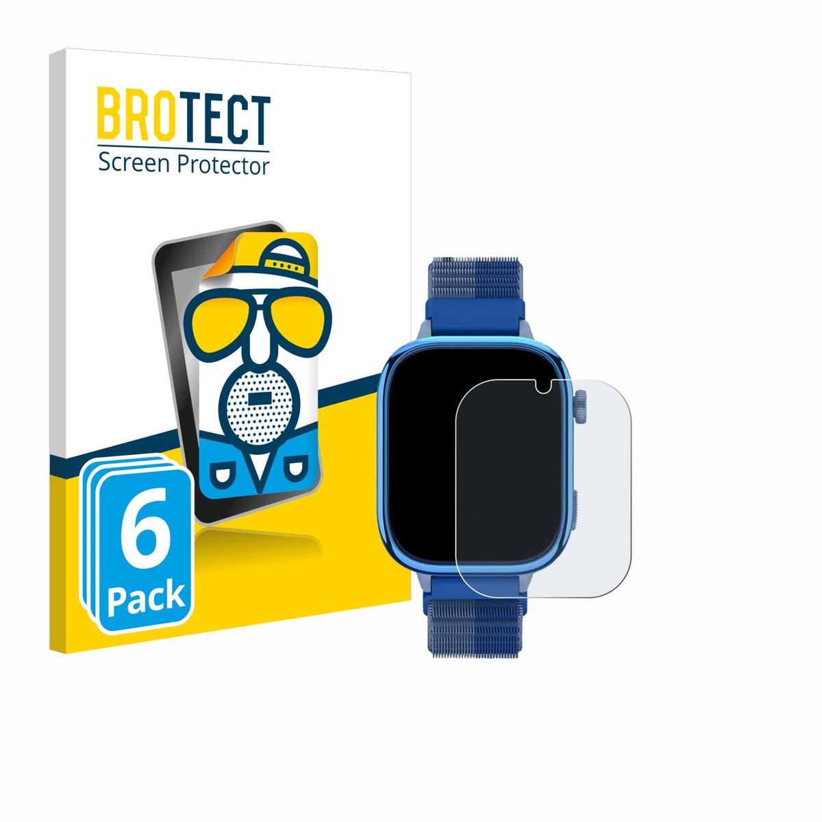 BROTECT - Screenprotector voor Sanorum T40 - Folie Beschermfolie matte 6 Stuks