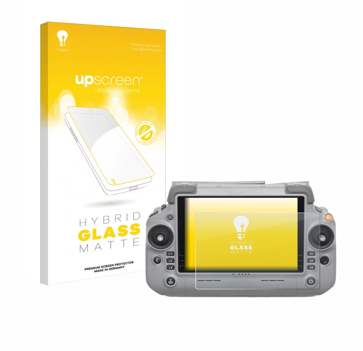 upscreen - Screenprotector voor DJI RC Plus 2 - Folie Beschermfolie Beschermglas matte