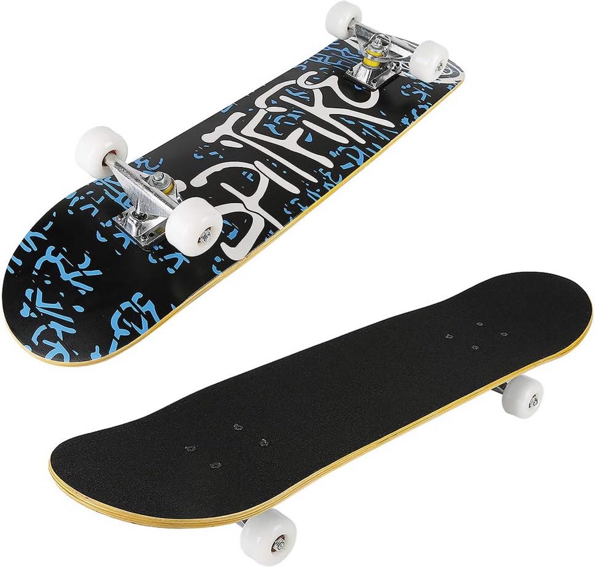 Compleet Skateboard Hout - ABEC-7 Lagers - Hoge Laadcapaciteit tot 250 kg