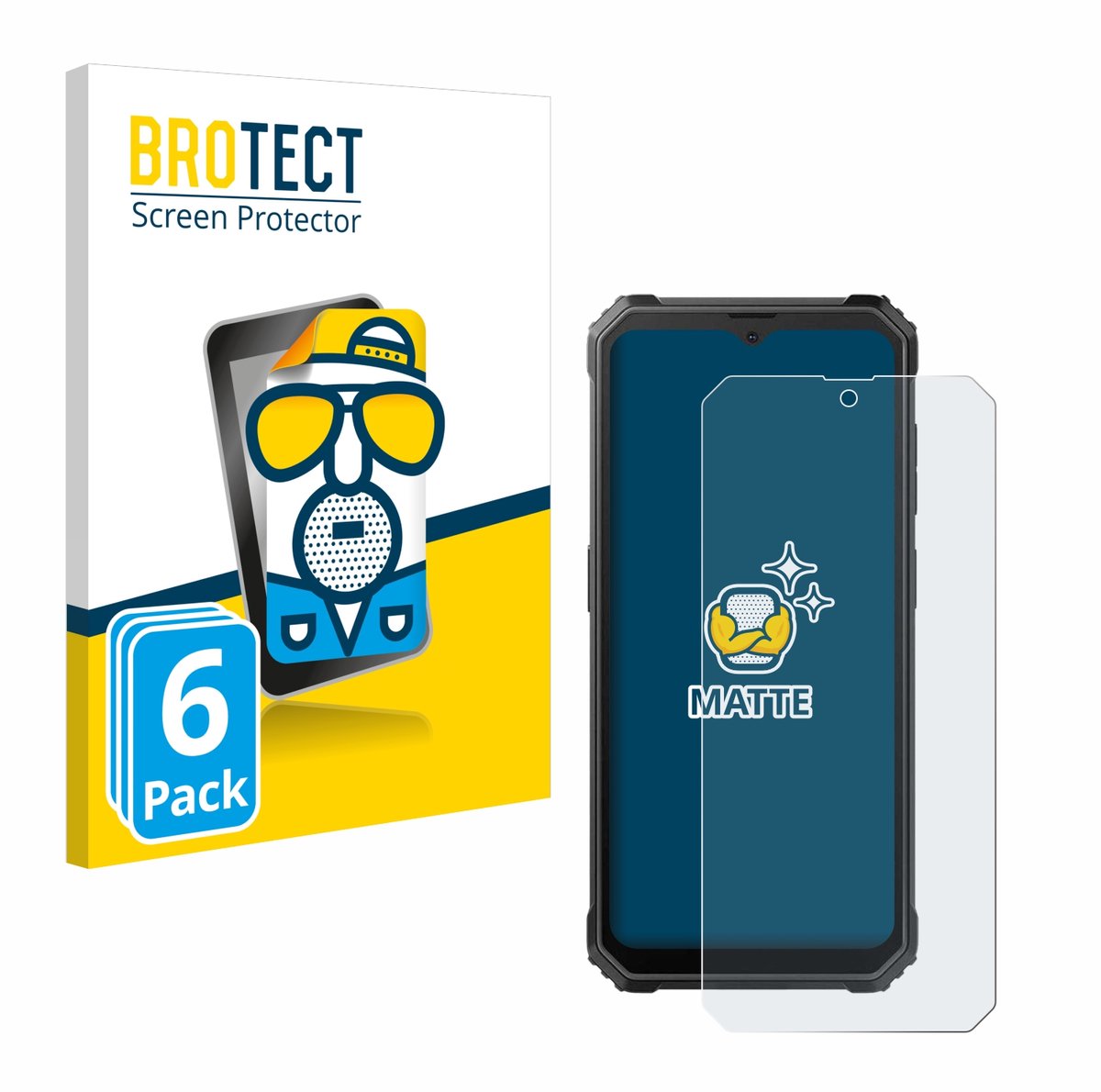 BROTECT - Screenprotector voor Blackview BV4800 / SE - Folie Beschermfolie matte 6 Stuks