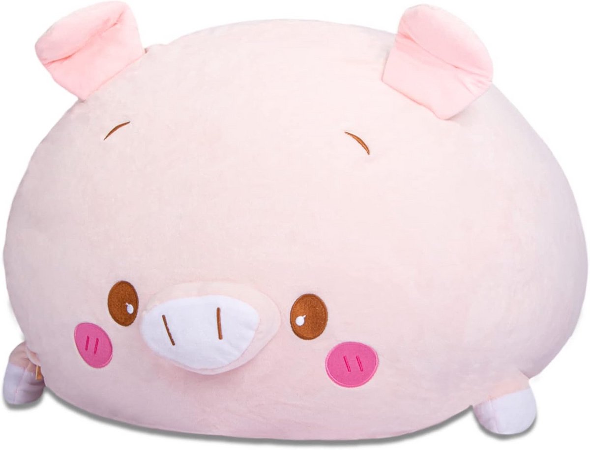 Stoelhoes voor knuffels, roze varken, pluche zitzak, voor kinderen