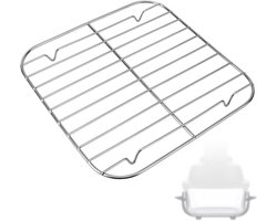 Crisper Rack - RVS Airfryer Accessoire - Geschikt voor 2.5QT & 4QT Glascontainers