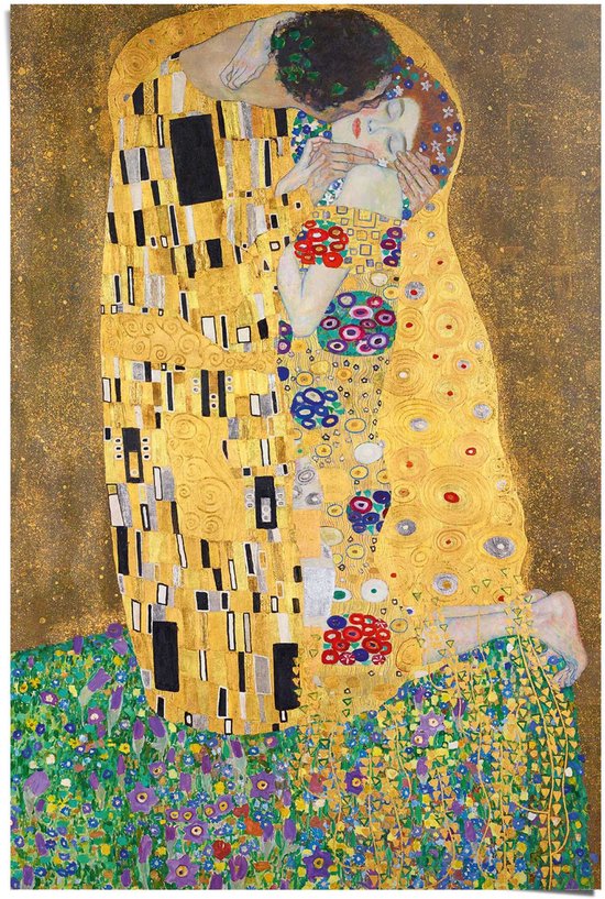 Poster Gustav Klimt - the kiss - 91,5 x 61 - Papier - REINDERS