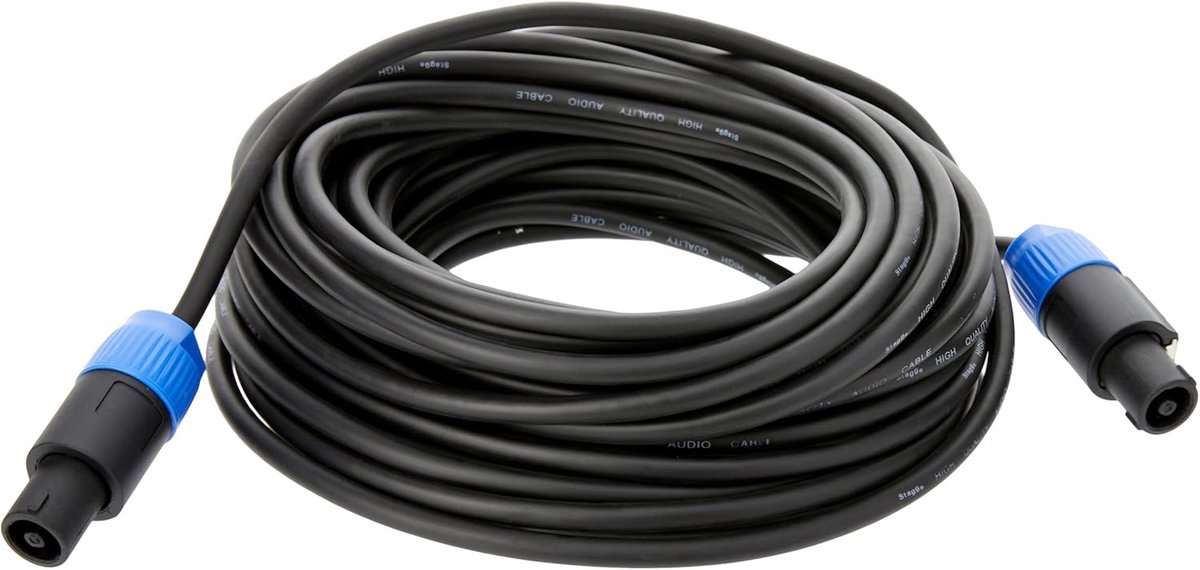 Professionele Luidsprekerkabel 15 Meter - Speakon naar Speakon Verbindingskabel