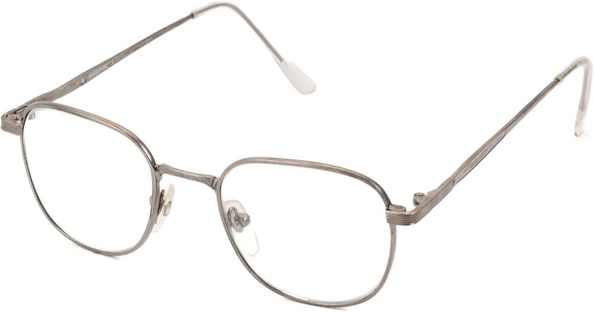 Vintage Vierkante Bril met Blauwlichtfilter - Dun Metalen Frame voor Man en Vrouw