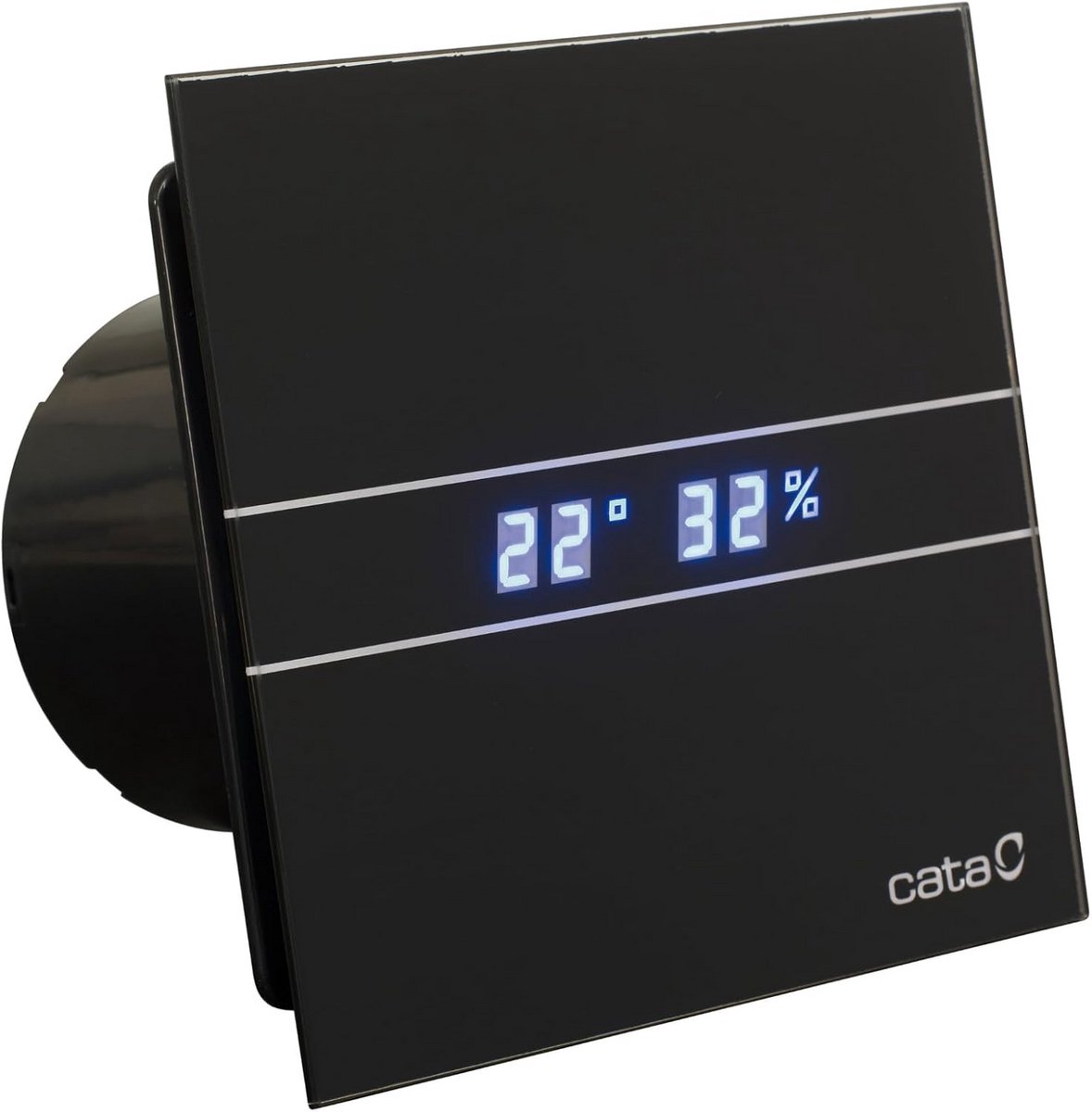 Badkamerwisser met Hygrometer en Timer - Vochtigheidssensor - 8W - Zwart