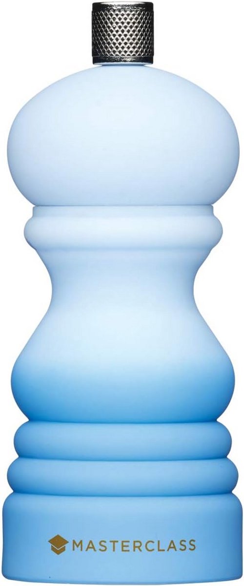 Zout- en Pepermolen Blauw Ombré 12 cm met Keramisch Maalwerk en Verwisselbare Dop