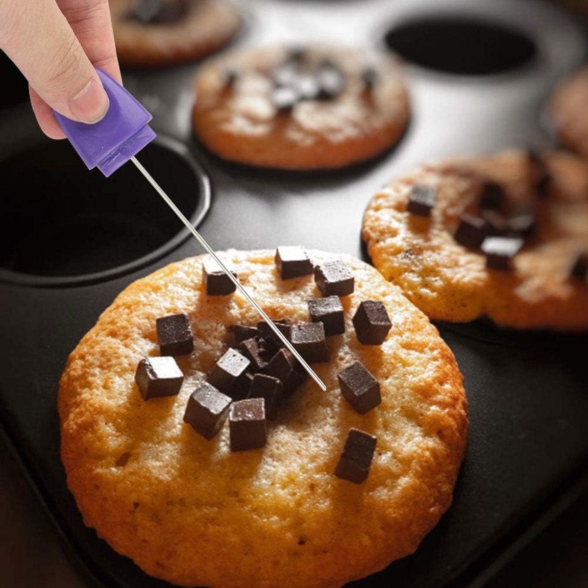 Taarttester Roestvrij Staal - Professioneel Bakgereedschap voor Thuis en Bakkerij (16 cm)