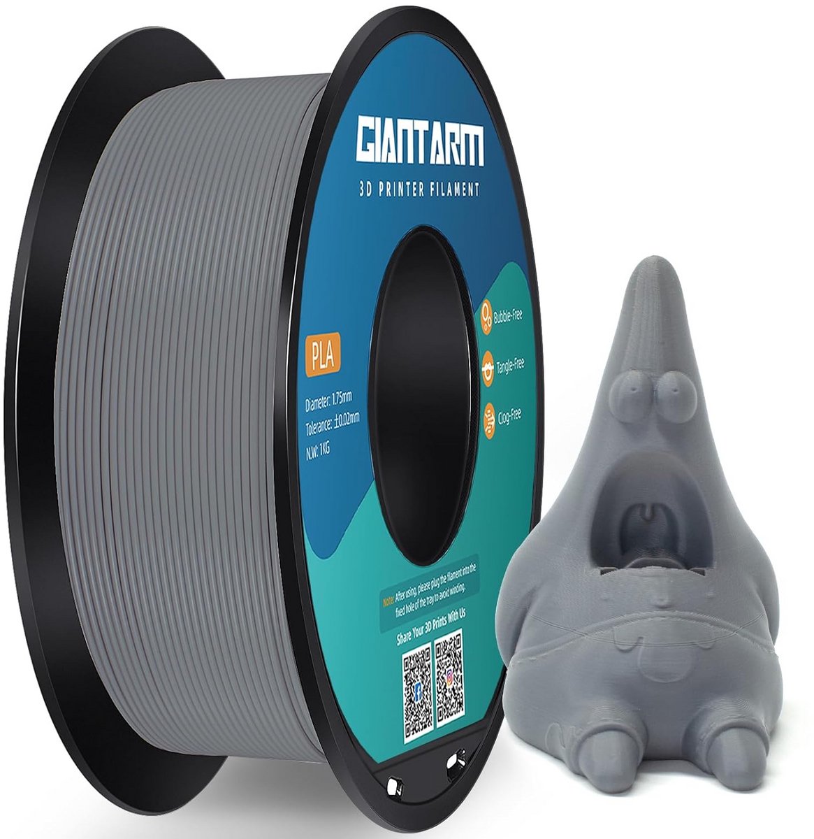 PLA 3D Printer Filament 1.75mm 1kg Spoel Duurzaam Materiaal