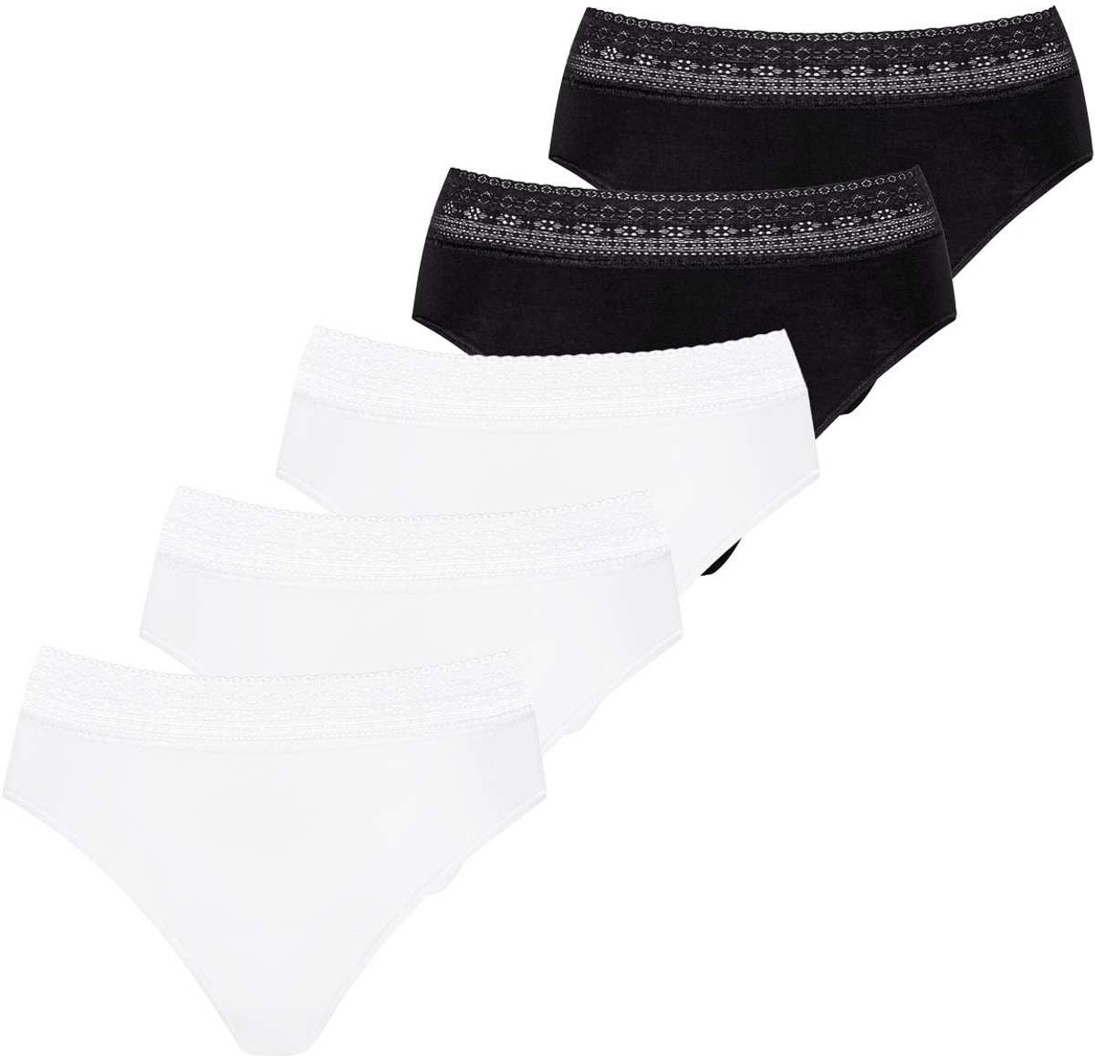 Mey Dames taille pants 5 pack Modal Lace