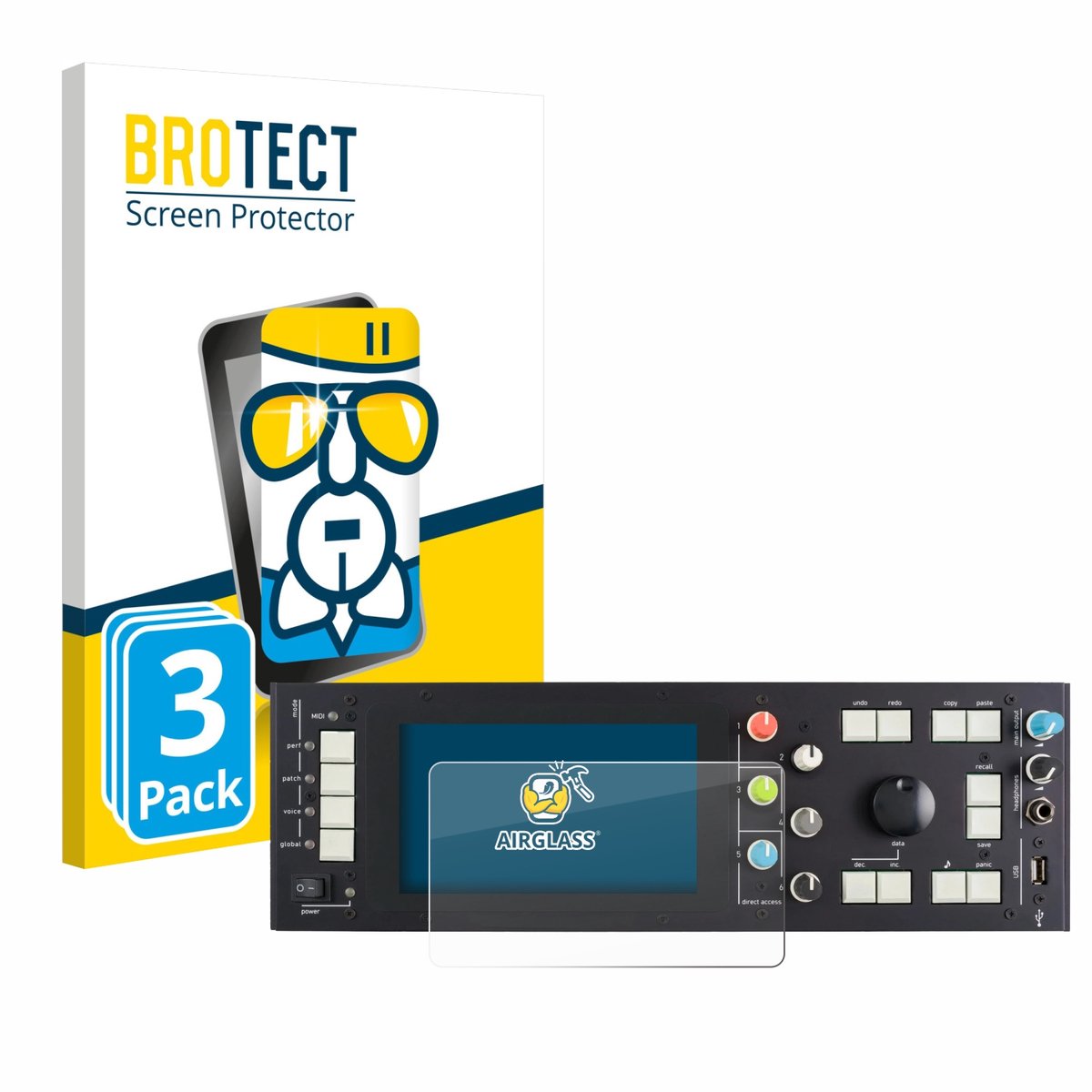 Screenprotector 3 Stuks voor Kodamo EssenceFM MKII Beschermglas transparant