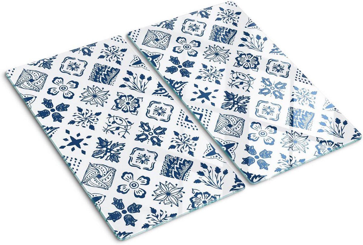 Grote glazen kookplaat afdekking 2x30x52cm Gehard Glas Hittebestendig