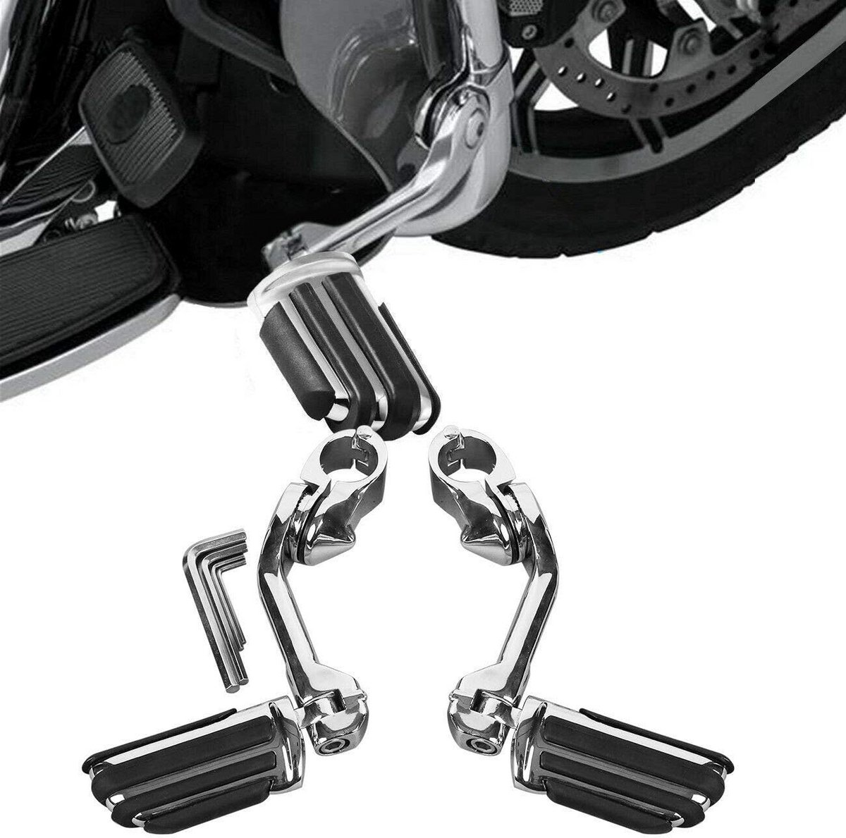 Verstelbare Highway Voetsteunen voor Harley Touring Motoren