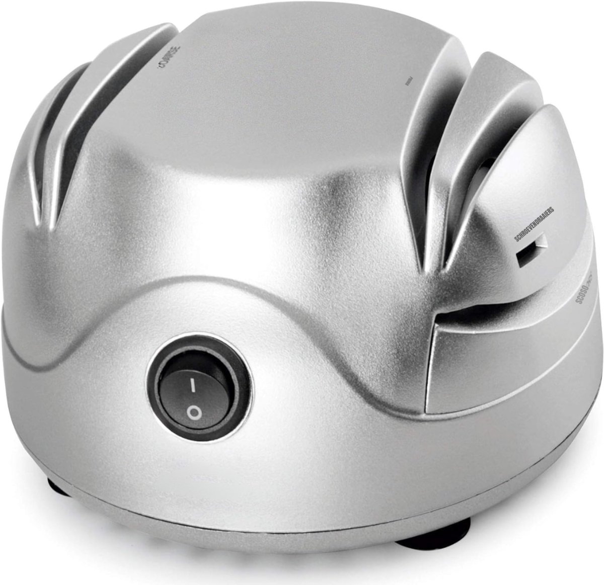 Florixa® Elektrische messenslijper - Messenslijper - Messenslijpers - Messenslijper elektrisch - Grijs - ‎14cm x 15cm x 9cm