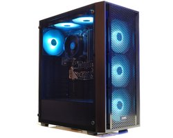 AMD Ryzen 5 5500 Game PC / Gaming Computer - Geschikt voor Fortnite / Minecraft / Roblox in High Settings - GeForce RTX 5060 Videokaart - 16GB RAM - 500GB M.2 NVMe SSD - Win11 - WiFi 6 / Bluetooth 5.4 - Gamdias Aura GC2