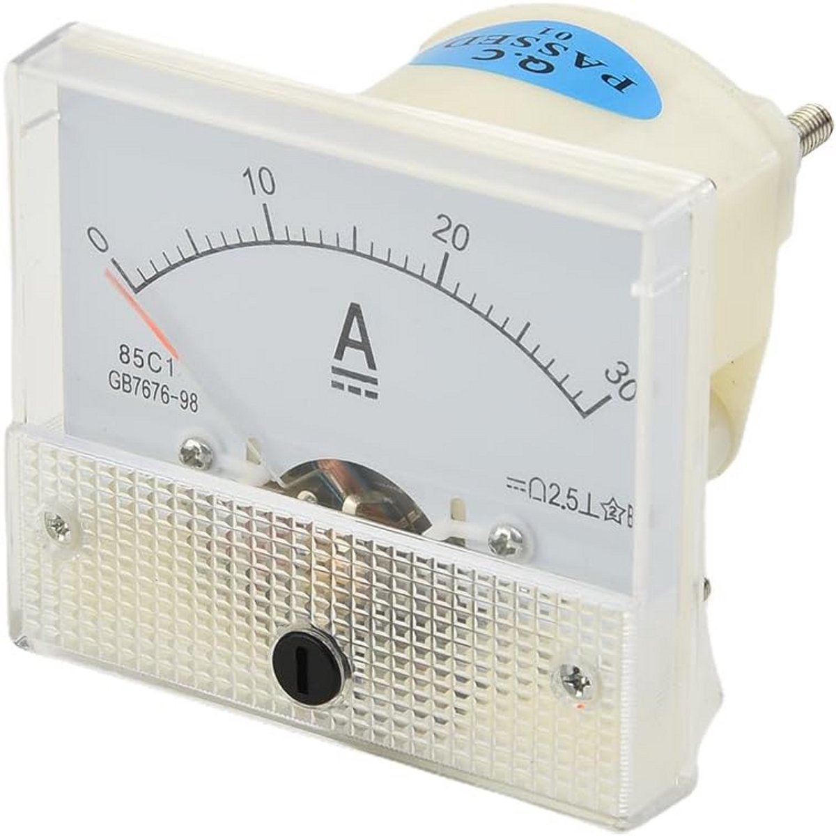 Analoge Stroommeter 0-30A DC voor Paneelmontage - Geen Shunt Nodig