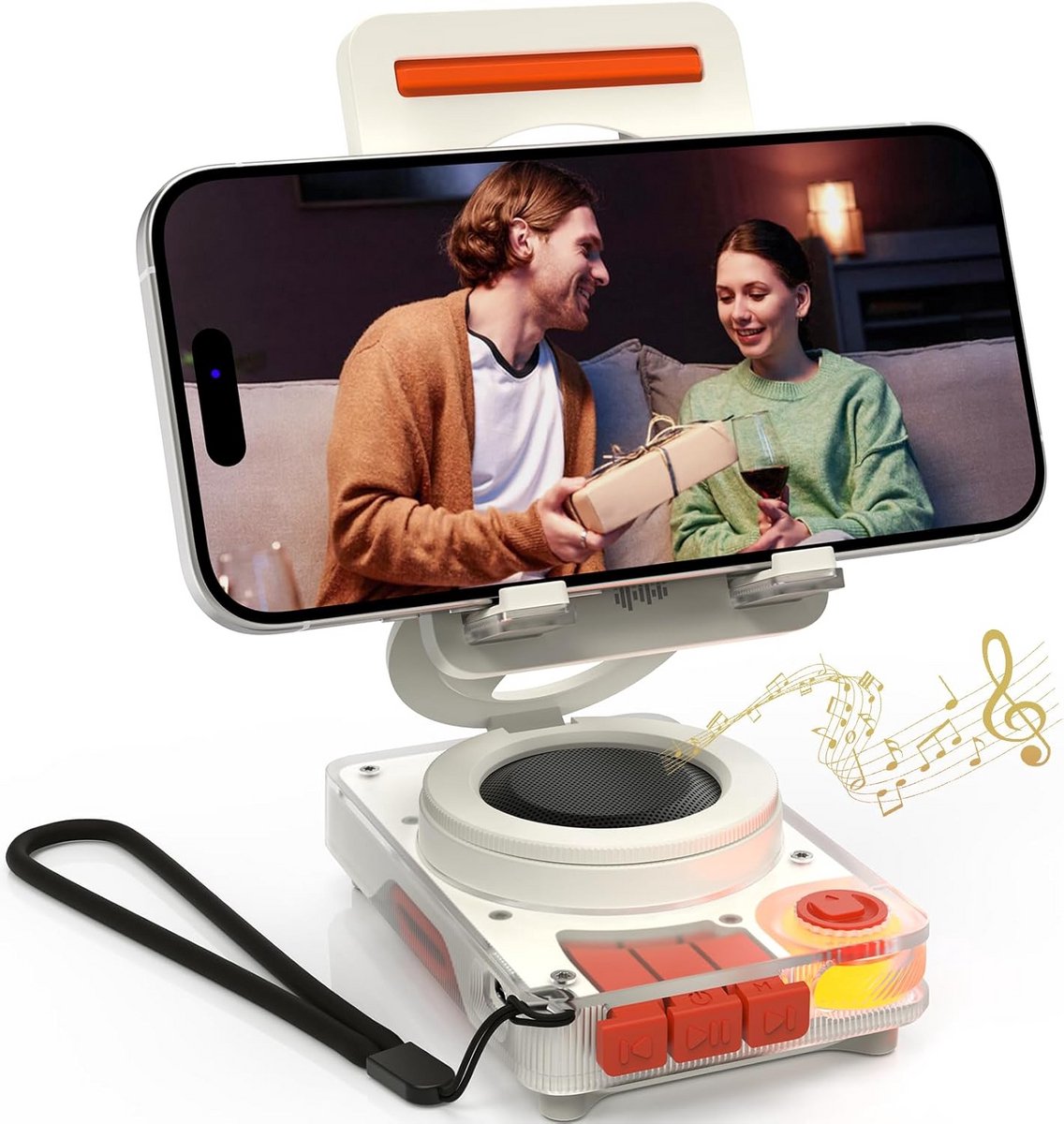 Draagbare Bluetooth Speaker met Telefoonstandaard en TF Card Slot - Draadloos & Compact