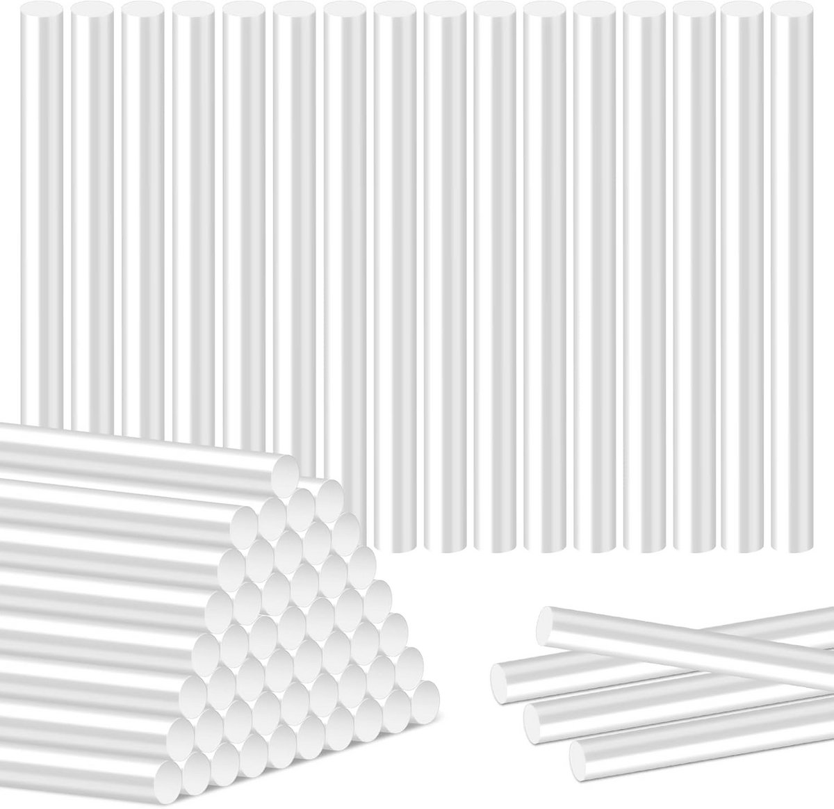 50 Stuks Universele Transparante Lijmsticks voor Lijmpistool - Sneldrogend en Sterke Hechting voor Knutselen en Reparatie