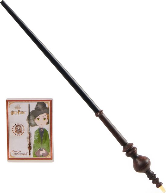 Toverstaf Minerva Anderling 30 cm met Spreukenkaart
