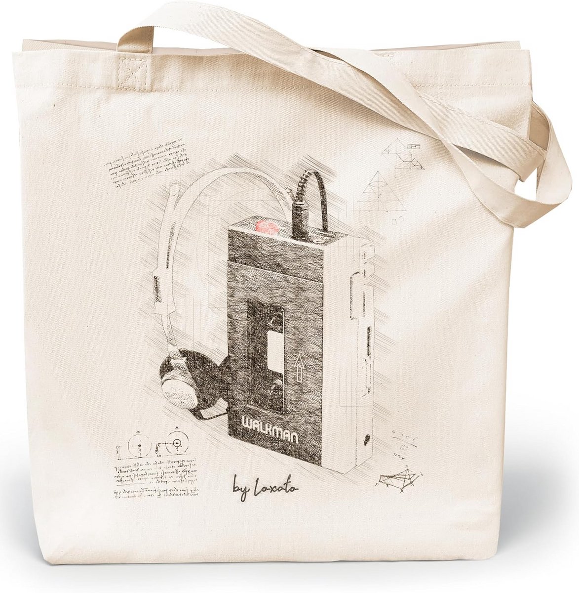 Dames Shopper Tas van Katoen - Ruime Tote Bag 35x42 cm