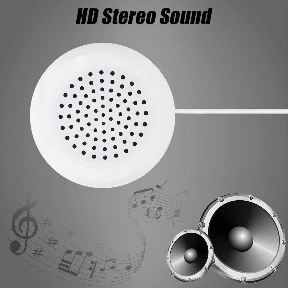 Draadloze Mini Kussenluidspreker met 3.5mm Aansluiting voor MP3 Telefoon
