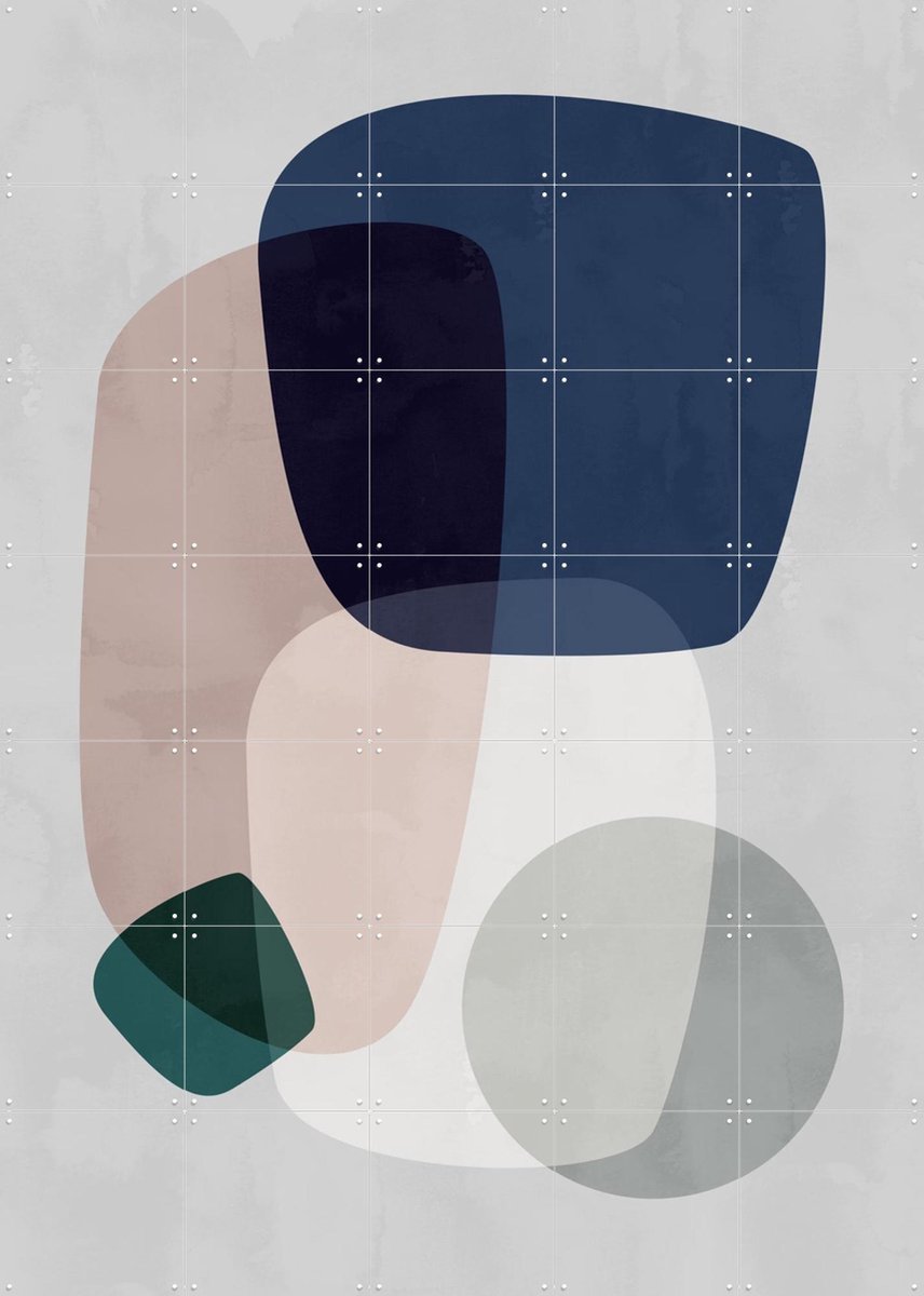 IXXI Graphic 190, Mareike Böhmer - 100 x 140 cm - Gratis ophangtool - Grote wanddecoratie en posters - Grafisch Ontwerp, Abstract, Geometrische Kunst