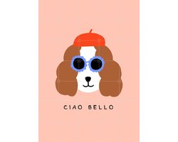 IXXI Ciao Bello, Maren Gross & Various - 100 x 140 cm - Grote wanddecoratie en posters - Illustraties, Speels, Cartoonesk, Grafisch Ontwerp