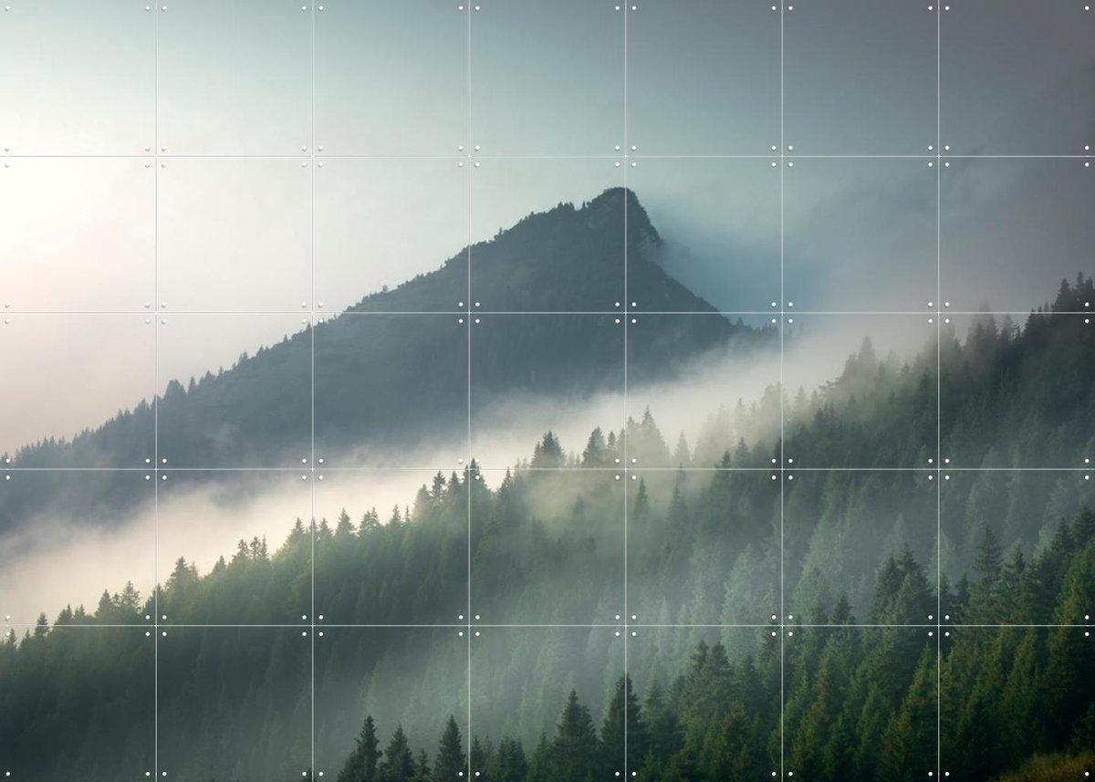 IXXI Mystical Mountains, Claire Droppert - 140 x 100 cm - Gratis ophangtool - Grote wanddecoratie en posters - Fotografie, Naturalisme, Realisme