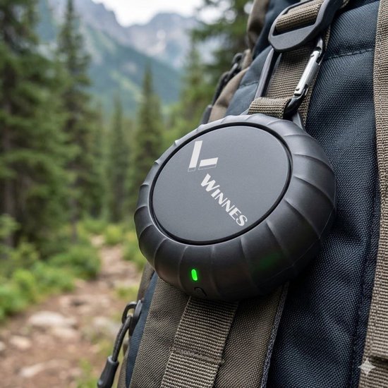 WINNES Mini GPS Tracker - Lange Standby 3 Jaar - GPS Tracker Auto - GPS Tracker Fiets - GPS Tracker Kind - Volgsysteem - Geo Fence – LIVE APP IOS/ANDROID – Abonnement vereist