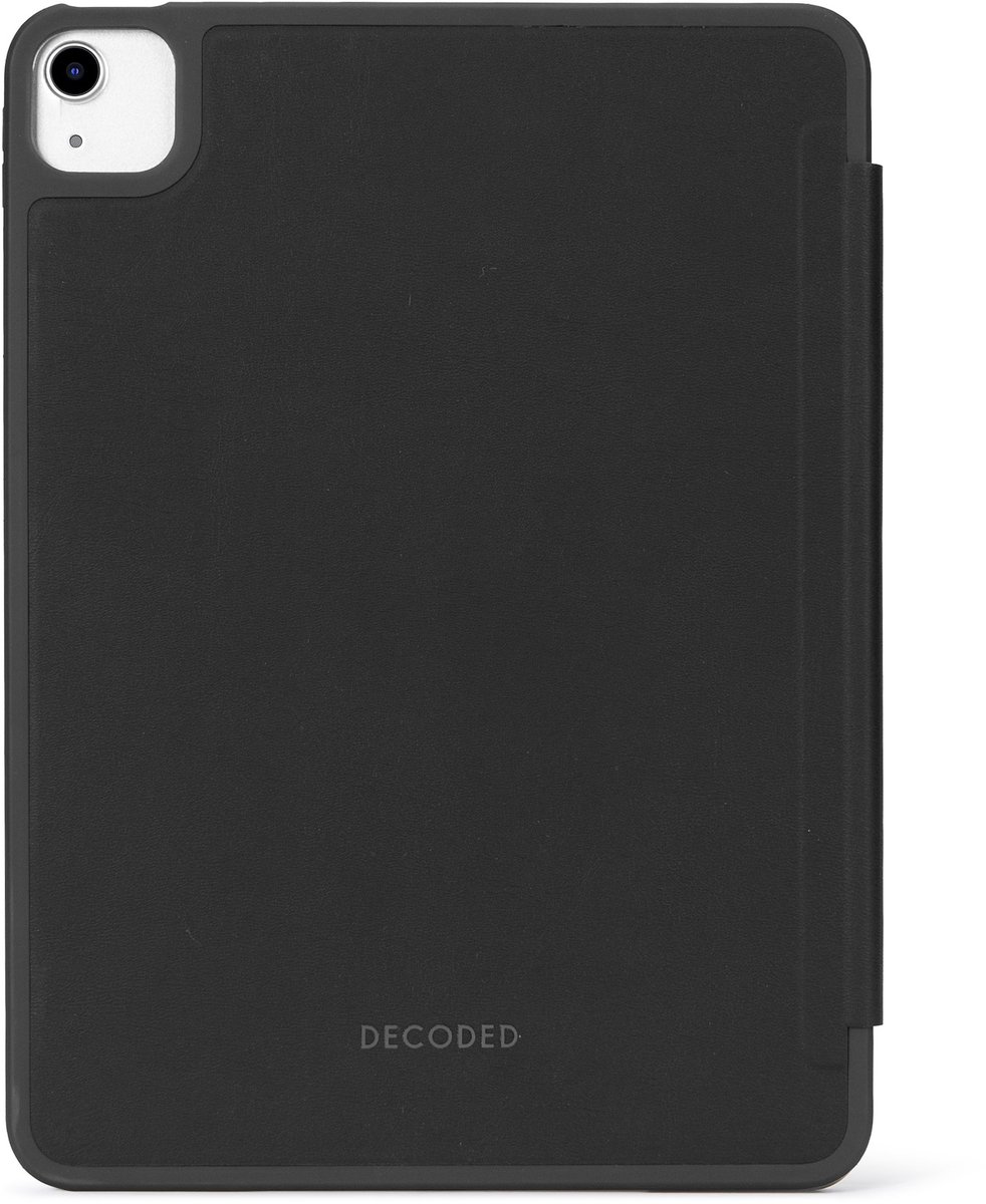 DECODED Siliconen Slim Case voor iPad Air 11 Inch - iPad Hoes - Beschermhoes met Standfunctie, Auto Wake/Sleep, Apple Pencil Compatibel en Magneetsluiting - Zwart
