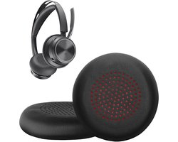 kwmobile 2x oorkussens geschikt voor Plantronics Voyager Focus / B825 / 4210 / 4220 / BlackWire 5200 / 7225 - Earpads voor koptelefoon in zwart