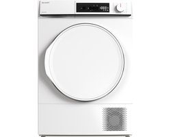 Sharp KDNHA8S6PWECB newline – warmtepomp droger – 8 kg – energie label E – 15 programma’s – LED trommelverlichting – links en rechts draaiend – WIT