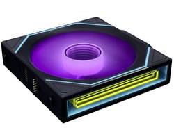 Lian Li UNI FAN SL-INF PC-ventilator Zwart (b x h x d) 120 x 28 x 122 mm