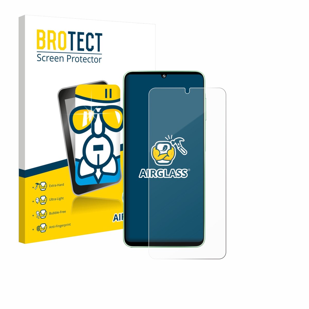 Screenprotector voor Samsung Galaxy F70e Beschermglas transparant