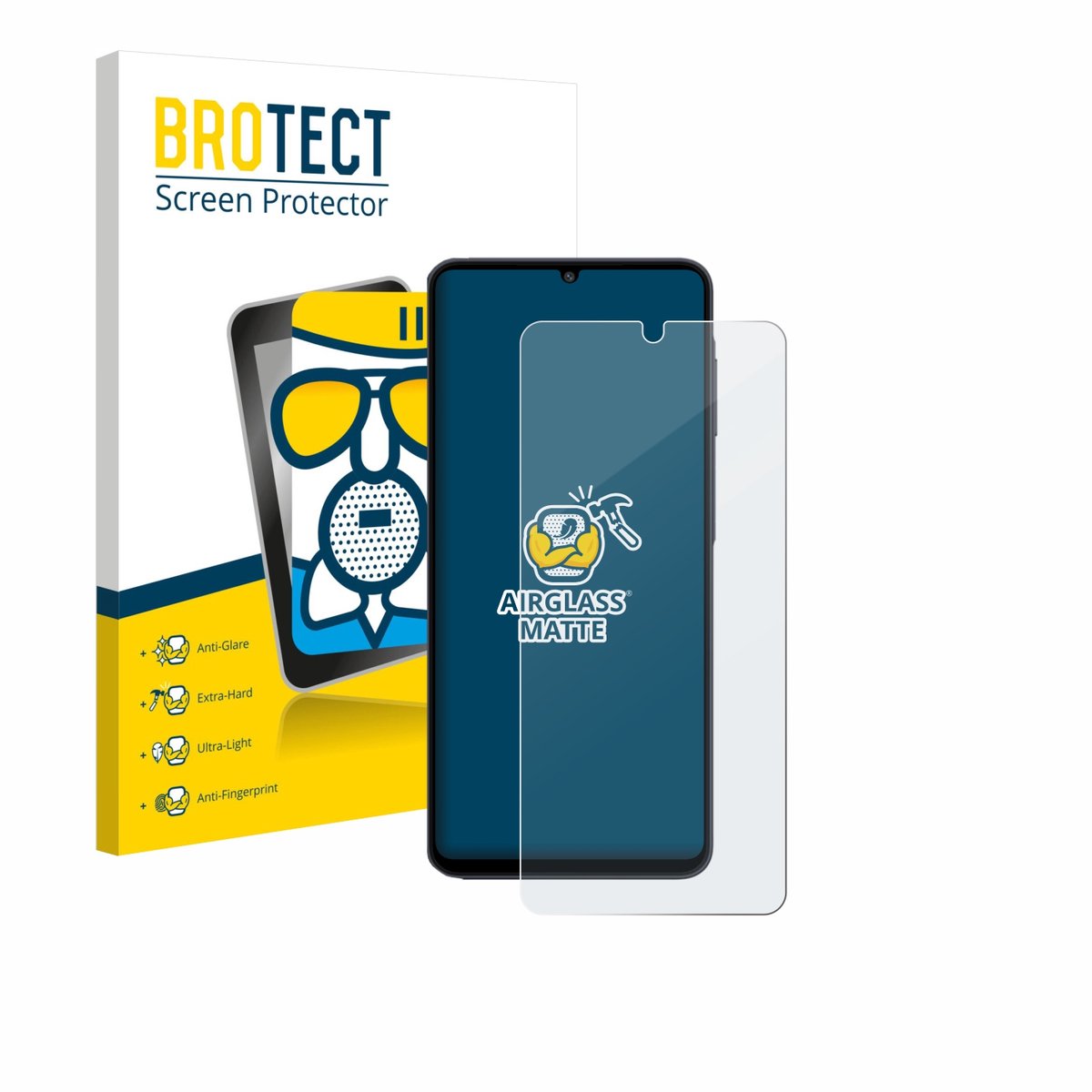 BROTECT - Screenprotector voor Samsung Galaxy M07 - Folie Beschermfolie Beschermglas matte