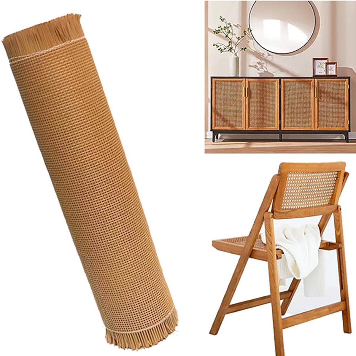 Rieten Rol voor Meubels - Waterdicht en Schimmelbestendig - 40 cm x 2 m