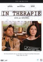 DVD-cover met Jacob Derwig en Carice van Houten. De titel is 'In Therapie: Aya en Michel'.