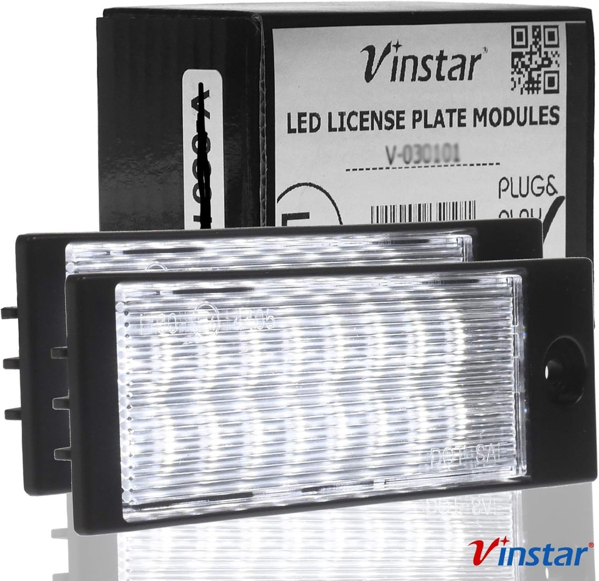 Kentekenplaatverlichting LED - Nummerplaatverlichting - Auto Verlichting - E-gekeurd Canbus - Wit